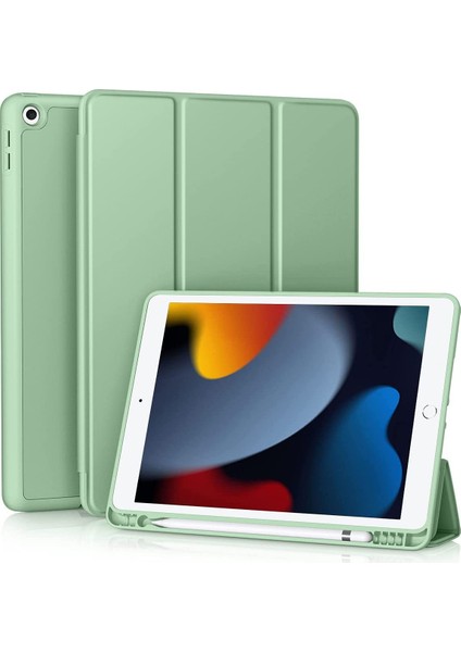 Wekity Kılıf iPad 10.2 Inç 2021/2020 iPad 9./8. Nesil ve 2019 iPad 7. Nesil ile Uyumlu, Kalem Tutuculu, Yumuşak Tpu Arka Kılıf (Yurt Dışından)