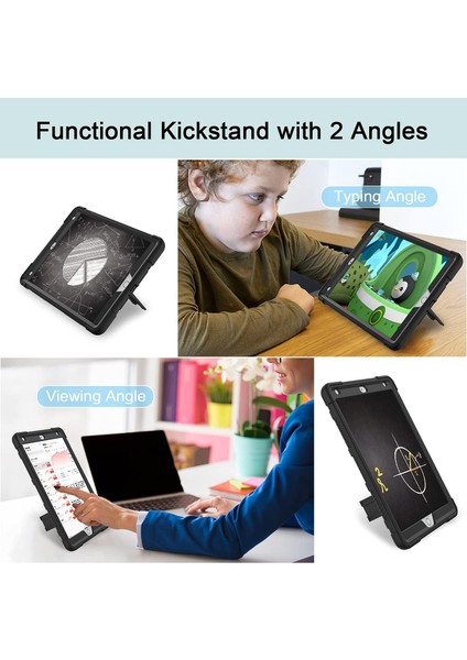 iPad Mini1 2 3 Için Kılıf, Ince Ağır Hizmet Darbeye Dayanıklı Sağlam Koruyucu Kılıf, Siyah (Yurt Dışından) fiyatları