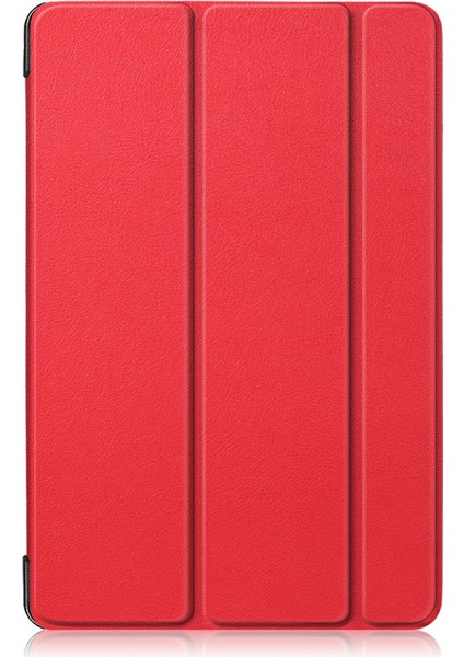 Samsung Galaxy Tab S6 10.5 Kılıf, Şok Standı, S Kalem Tutucu, Sert Tpu Sırt, Tablet Kılıfı [SM-T860, SM-T865] Akıllı Kapak, Otomatik Uyku Uyandırma, Folyo, Kırmızı (Yurt Dışından)