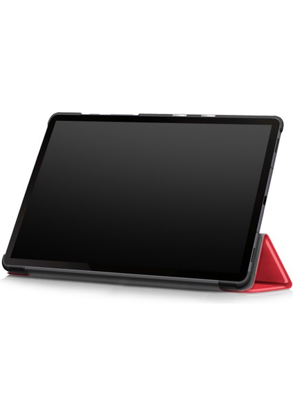 Samsung Galaxy Tab S6 10.5 Kılıf, Şok Standı, S Kalem Tutucu, Sert Tpu Sırt, Tablet Kılıfı [SM-T860, SM-T865] Akıllı Kapak, Otomatik Uyku Uyandırma, Folyo, Kırmızı (Yurt Dışından) fırsatları