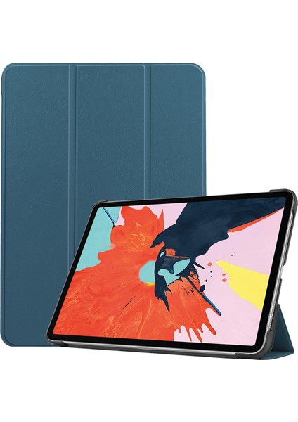 iPad Air 4th Gen 10.9 2020" Için, iPad Air 4 Kapağı, Otomatik Uyandırma/uyku Özelliğine Sahip Ince Stand Kapağı - Koyu Yeşil (Yurt Dışından)