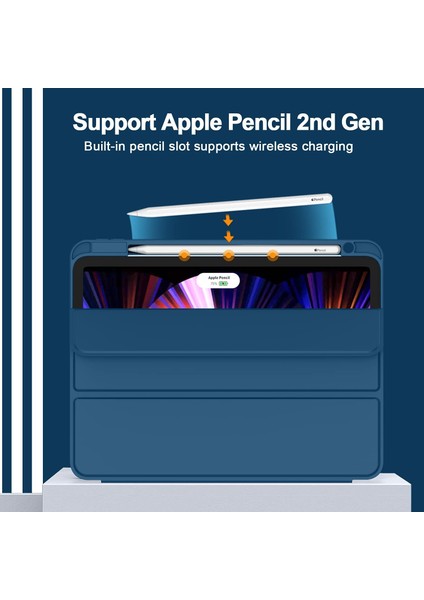 Yeni iPad Pro 11 Inç Kapak 2021(3. NESIL)/2020(2. Nesil) Kalem Tutuculu, Akıllı iPad Kılıfı [touch Id ve Otomatik Uyandırma/uyku Desteği] (Yurt Dışından) modelleri