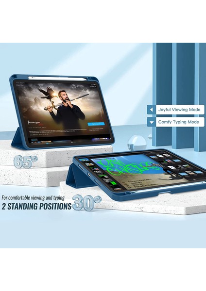 Yeni iPad Pro 11 Inç Kapak 2021(3. NESIL)/2020(2. Nesil) Kalem Tutuculu, Akıllı iPad Kılıfı [touch Id ve Otomatik Uyandırma/uyku Desteği] (Yurt Dışından) fırsatları