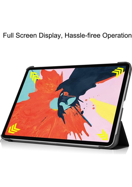 iPad Air 2022 Için iPad Air5", iPad Air 5cover, Otomatik Uyandırma/uyku Özelliğine Sahip Ince Stand Kapağı - Siyah (Yurt Dışından)