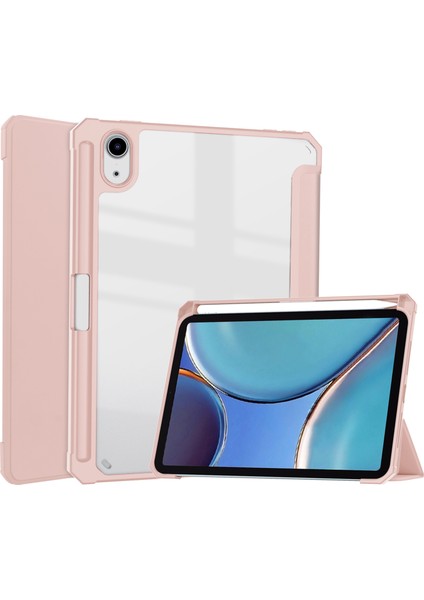 iPad Air 5. Nesil (2022) 10,2" Için Wekity Ince Kılıf - [yerleşik Kalem Tutucu] Şeffaf Sırtlı Darbeye Dayanıklı Kılıf (Yurt Dışından)