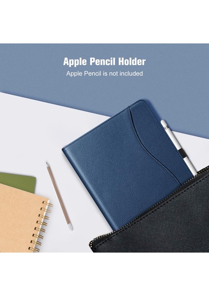 iPad 9. / 8. / 7. Nesil (2021/2020/2019) 10,2 Inç - [köşe Koruması] Cepli ve Kalem Tutuculu Çok Açılı Görüntüleme Standı Kapağı, Otomatik Uyandırma Uykusu, Lacivert (Yurt Dışından) indirimleri
