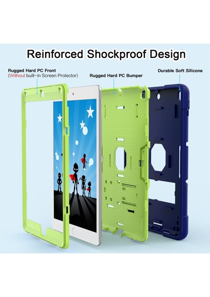 6. Nesil/ipad 5. Nesil iPad Kılıfı (9,7 Inç, 2018/2017 Modeli), iPad Air 2 Kılıfı, Yerleşik Destek Standlı iPad 9,7 Inç Için Hibrit Darbeye Dayanıklı Sağlam Koruyucu Kapak, Lacivert (Yurt Dışından) fiyatları