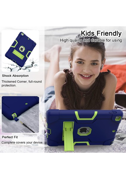 6. Nesil/ipad 5. Nesil iPad Kılıfı (9,7 Inç, 2018/2017 Modeli), iPad Air 2 Kılıfı, Yerleşik Destek Standlı iPad 9,7 Inç Için Hibrit Darbeye Dayanıklı Sağlam Koruyucu Kapak, Lacivert (Yurt Dışından) fırsatları