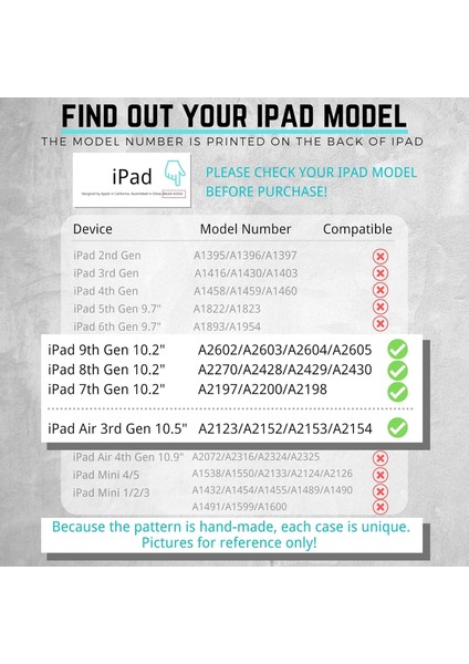 iPad 9./8./7. Nesil 10.2 Inç 2021/2020/2019 Için Üçlü Darbeye Dayanıklı Kılıf, Air 3. Nesil 10.5”, Kalem Tutuculu/kollu Destek Standı/omuz Askılı Sağlam Çocuk Kılıfı, Renkli Mavi (Yurt Dışından)