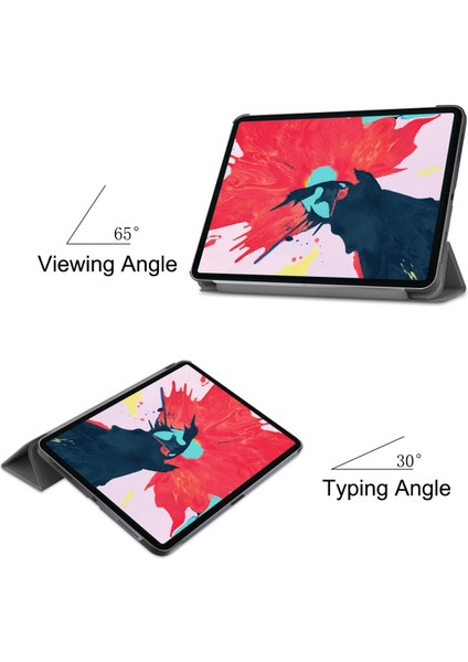 2020 iPad Pro 11" (2. Nesil) Için, Ince Deri Kılıf, Otomatik Uyandırma/uyku - Gri (Yurt Dışından) fırsatları
