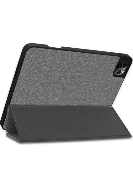 Yeni iPad PRO11 2020 Için 11 Inç Tablet Kılıfı Kalem Yuvalı Tpu Yumuşak Kabuk Uyku Kapağı - Gri (Yurt Dışından)