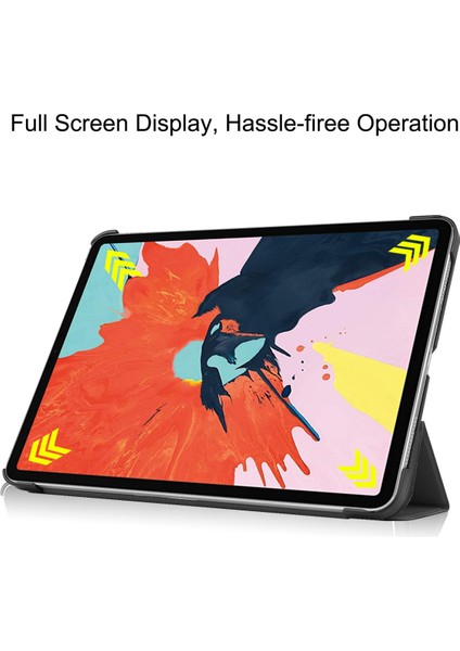 iPad Air 4. Nesil 10.9 2020" Için, iPad Air 4 Kapağı, Otomatik Uyandırma/uyku Özelliğine Sahip Ince Stand Kapağı - Gri (Yurt Dışından)