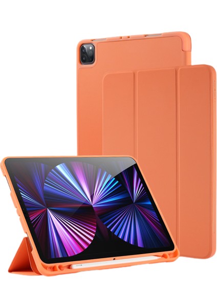 IPad Air4/5 (10,9 Inç) ile Uyumlu Kılıf, Akıllı Kapak Otomatik Uyandırma/uyku (Turuncu) (Yurt Dışından)