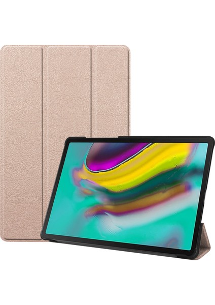 Galaxy Tab S5E Için Kapak, Akıllı Telefon Kılıfı Üç Katlı Stand, Otomatik Uyku/uyandırma Fonksiyonlu Ince ve Hafif Samsung Galaxy Tab S5E SM-T720 Için; SM-T725 Altın (Yurt Dışından)