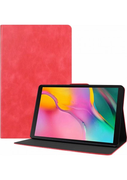 Galaxy Tab A 10.1 Kılıfı Için 2019 Model T510 T515, 10.1" Galaxy Tab A Tablet Için Ince Hafif Stand Kılıfı SM-T510 SM-T515 - Kırmızı (Yurt Dışından)