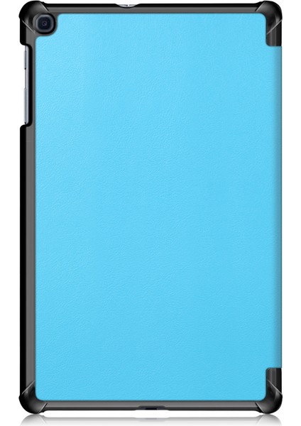 Samsung Galaxy Tab A 10.1 (2019) Için SM-T510 Gylint Tab A 10.1 (2019) Kapak, Üç Katlı Stand Ince ve Hafif Kapak; SM-T515 Mavi (Yurt Dışından)