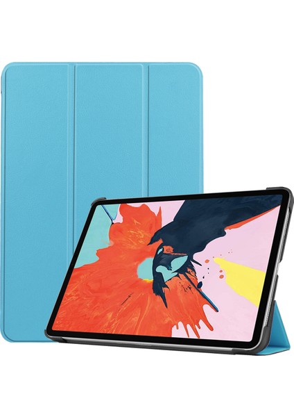 iPad Air 4. Nesil 10.9 2020" Için, iPad Air 4 Kapağı, Otomatik Uyandırma/uyku Özelliğine Sahip Ince Stand Kapağı - Gök Mavisi (Yurt Dışından)