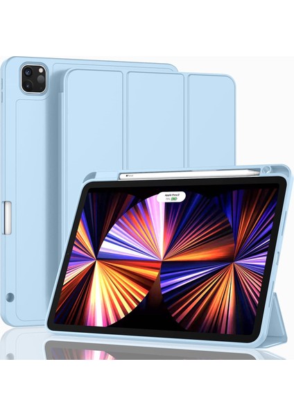 Yeni iPad Pro 11 Inç Kapak 2021(3. NESIL)/2020(2. Nesil) Kalem Tutuculu, Akıllı iPad Kılıfı [touch Id ve Otomatik Uyandırma/uyku Desteği] (Yurt Dışından)