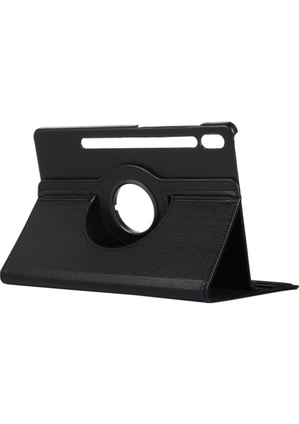 Samsung Galaxy Tab S7 11 Inç 2020 Modelleri Için 360 Derece Dönebilen Kılıf SM-T870/T875, Samsung Tab S7 Tablet 2020 Siyah Için Premium Pu Deri Döner Koruma Folyo Standlı Kılıf (Yurt Dışından)