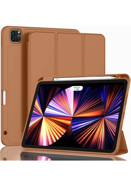 Yeni iPad Pro 11 Inç Kapak 2021(3. NESIL)/2020(2. Nesil) Kalem Tutuculu, Akıllı iPad Kılıfı [touch Id ve Otomatik Uyandırma/uyku Desteği] (Yurt Dışından)