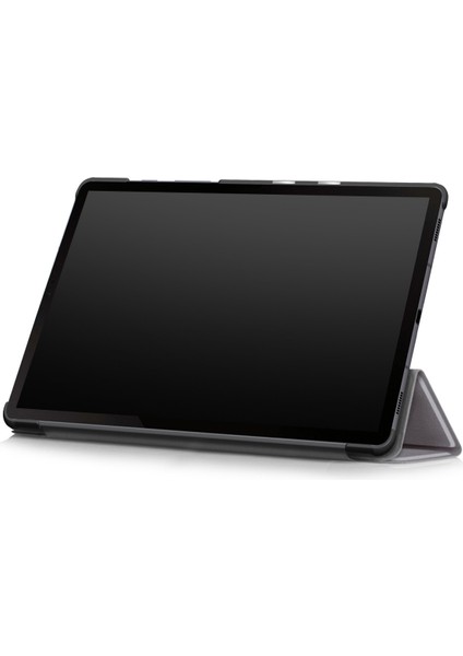 Samsung Galaxy Tab S6 10.5 Kılıf, Şok Standı, S Kalemlik, Sert Tpu Sırt, Tablet Kılıfı [SM-T860, SM-T865] Akıllı Kapak, Otomatik Uyku Uyandırma, Folyo, Gri (Yurt Dışından)