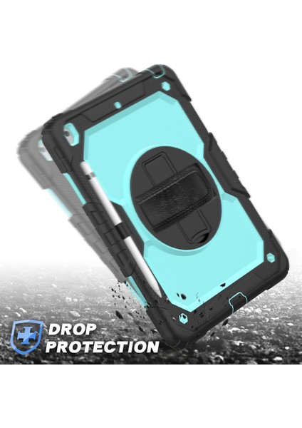 Wekity iPad 9/8/7 Gen Cover 10,2 Inç, 360 Derece Dönebilen Standlı Tam Gövde Alt Kapak, Kalem Tutucu, Ekran Koruyucu (Yurt Dışından)