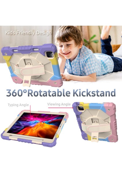 Apple iPad 11 Inç (2018/2020/2021/) 10,9 Için Geçerli, Kalem Yuvalı, Düşmeyi Önleyen Tablet Kılıfı (Yurt Dışından) fiyatları