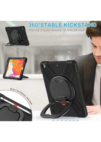 Wekity iPad PRO10.5/AIR 10.5 Ekran Koruyuculu, Döner Standlı/kalemlik/omuz Askılı (Yurt Dışından) modelleri