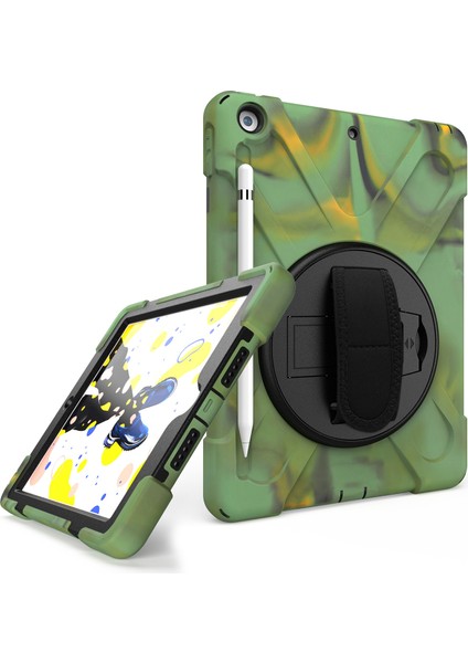 Wekity iPad 10.2 Kılıf iPad 9/8/7 Nesil Kılıf, Kalem Tutucu El Askılı Omuz Askılı Ağır Hizmet Çocuk Koruma Kılıfı (Yurt Dışından)
