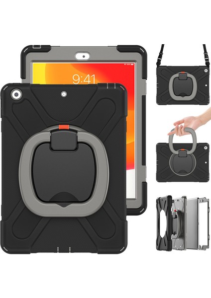 Wekity iPad Pro 9.7 Ekran Koruyuculu, Döner Standlı/kalemlik/omuz Askılı (Yurt Dışından)