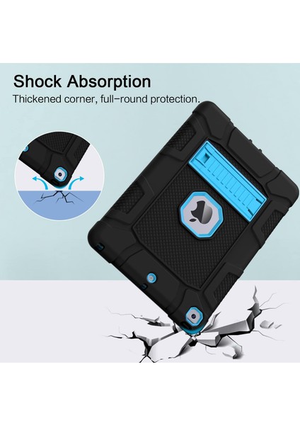 iPad Mini4 Için Kılıf, Ince Ağır Hizmet Darbeye Dayanıklı Sağlam Koruyucu Kılıf, Siyah+Mavi (Yurt Dışından) modelleri