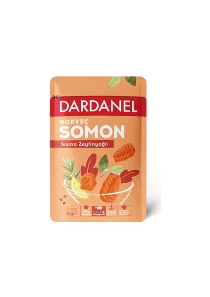 Zeytinyağlı Somon Poşet 80 gr  x 5