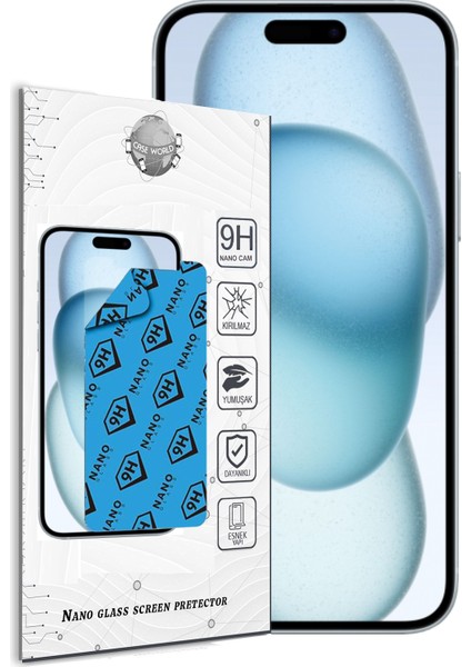 Apple iPhone 15 Plus Nano Ekran Koruyucu Kırılmaz Esnek Cam fiyatları