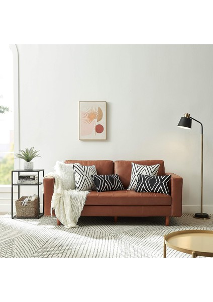 2'li Set Siyah Lomber Yastık Kılıfı 12 x 20 Inç Boho Aztek Polyester Karışımı Dekoratif Kırlent Kapakları Kanepe Kanepe Yatak Dekoru (Yurt Dışından)