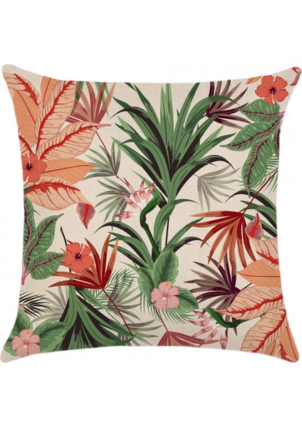 Yastık Kılıfları Plaj Neşeli Palmiye Ağaçları ve Çiçekler Tropikal Yapraklar Ev Veranda Partisi Dekoru Için Dekoratif Kırlent Kapakları 18X18 Inç 2 Pcs (Tropikal Yapraklar E) (Yurt Dışından)