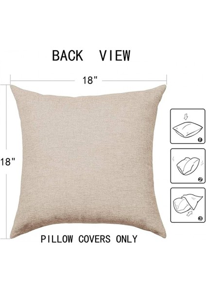 Yastık Kılıfları Plaj Neşeli Tropikal Palmiye Ağaçları ve Çiçekler Yaprakları Ev Veranda Partisi Dekoru Için Dekoratif Kırlent Kapakları 18X18 Inç 2 Pcs（tropikal Yapraklar A） (Yurt Dışından)