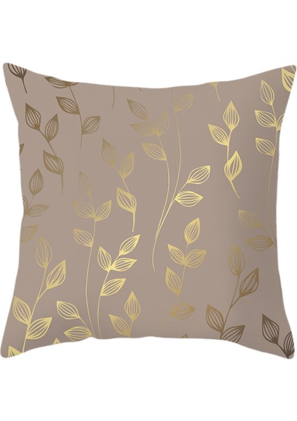 Yastık Kılıfları Akış Altın Element Baskı Şeftali Derisi Kadife Yastık Kılıfları 18 × 18 Inç Geometrik Kare Yastık Kılıfları Dekor Kanepe Kanepe Yatak Odası (Geometri 30) (Yurt Dışından)