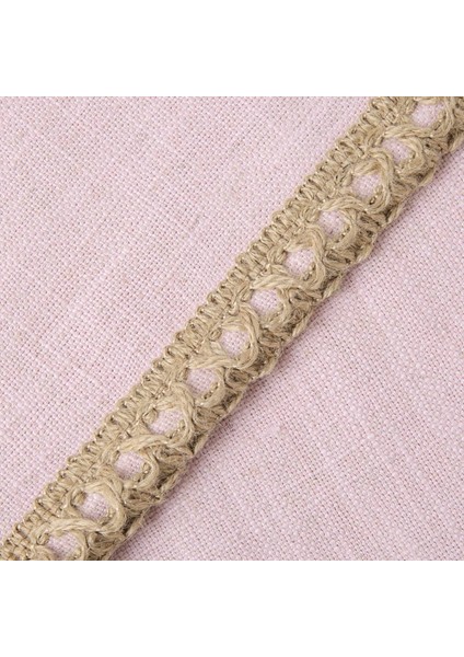 2'li Çiftlik Evi Dekoratif Kırlent Kılıfı Paketi Çuval Bezi Keten Kesilmiş Özel Kenarlar Açık Pembe 12 x 20 Inç, 30 x 50 cm (Yurt Dışından) fırsatları