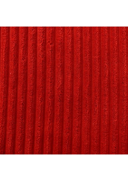 Yastık Kılıfı 18X18 2'li Süper Yumuşak Kadife Çizgili Modern Dekor Yastık Kılıfı Kanepe Yatak Odası Için, Kırmızı, 45CM x 45CM (Yurt Dışından)