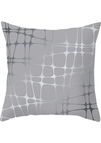 Yastık Kılıfları Akış Altın Eleman Baskı Şeftali Derisi Kadife Yastık Kılıfları 18 ×18 Inç Geometrik Kare Yastık Kılıfları Dekor Kanepe Kanepe Yatak Odası（geometri 15） (Yurt Dışından)