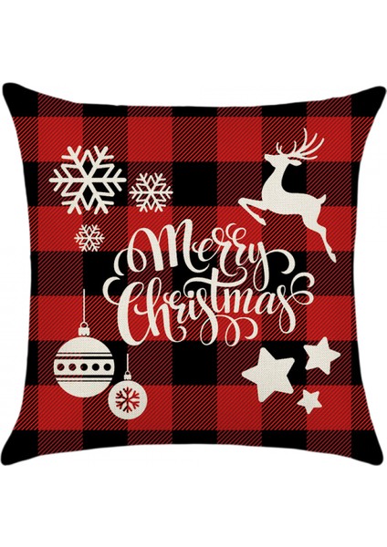 Noel Süslemeleri Yastık Kapakları Noel Ağacı Kar Tanesi Kardan Adam Ren Geyiği Ev Dekor Atmak Yastık Kılıfı Minder Örtüsü 18X18 Inç 2 Paket Noel Hediyeleri (Kar Tanesi) (Yurt Dışından)