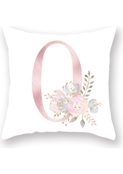 Çiçekler Baskılı Kırlent Kapakları Alfabe Dekoratif Yastık Kılıfları Dijital Yastık Kılıfları Kanepe Kanepe Yatak Odası Için 18 x 18 Inç Kare Yastık Koruyucuları （dijital 0） (Yurt Dışından)