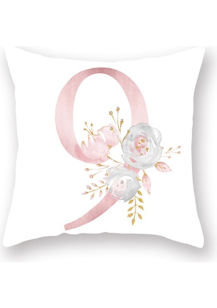 Çiçekler Baskılı Kırlent Kapakları Alfabe Dekoratif Yastık Kılıfları Dijital Yastık Kılıfları Kanepe Kanepe Yatak Odası Için 18 x 18 Inç Kare Yastık Koruyucuları (Dijital 9) (Yurt Dışından) fiyatları