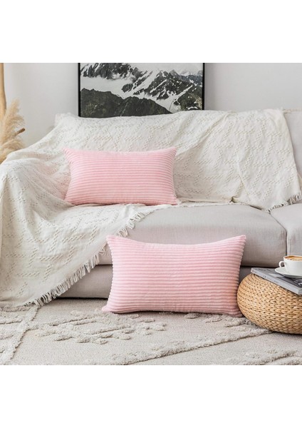 Kanepe Için Dekoratif Yastık Kılıfları Sevgililer Günü Dekorasyonu Için Yastık Kılıfları Kız Odası, 2'li Set, 16X16 Inç, 40CM, Allık Pembe (Yurt Dışından) fırsatları