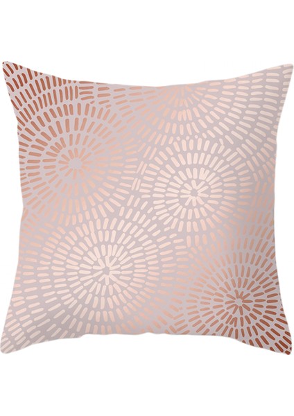 Yastık Kılıfları Akış Altın Element Baskı Şeftali Derisi Kadife Yastık Kılıfları 18 × 18 Inç Geometrik Kare Yastık Kılıfları Dekor Kanepe Kanepe Yatak Odası（geometri 35） (Yurt Dışından)