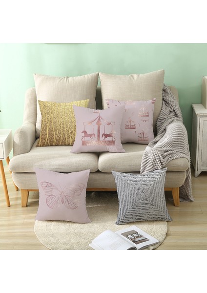 Yastık Kılıfları Akış Altın Element Baskı Şeftali Derisi Kadife Yastık Kılıfları 18 × 18 Inç Geometrik Kare Yastık Kılıfları Dekor Kanepe Kanepe Yatak Odası（geometri 31） (Yurt Dışından) fiyatları