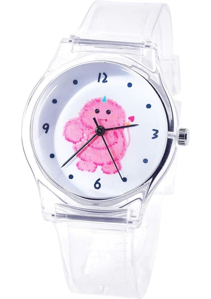 Izle Genç GIRLSU2019 Kuvars Saatler Süper Yumuşak Reçine Watch Band Öğrenci Bulutsusu Yüzlü Analog Kol Saati (Yurt Dışından)