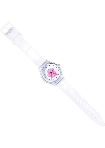 Izle Genç GIRLSU2019 Kuvars Saatler Süper Yumuşak Reçine Watch Band Öğrenci Bulutsusu Yüzlü Analog Kol Saati (Yurt Dışından)