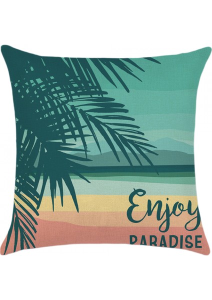 Yaz Yastık Plaj Tema Dekoratif Kırlent Kapakları Ev Veranda Partisi Dekoru Için 18X18 Inç 4 Pcs (Plaj Teması) (Yurt Dışından) indirimleri