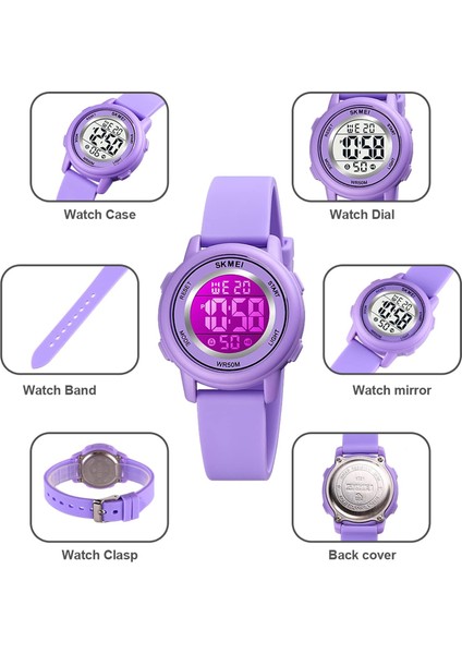 Çocuk Izle, Kız Erkek Çocuklar Için Dijital Spor Saatler, Işıklı Alarm Kronometre Çocuk Kol Saati ile Su Geçirmez Dış Mekan LED Saatler (Yurt Dışından) modelleri